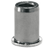 Нержавеющая сталь, цилиндрические без насечки, цилиндрический бортик, первая длина CG1-СB-A2